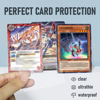 Protège-cartes Yugioh mats transparents en plastique pour cartes à collectionner, pour jeux de société portables et outils éducatifs