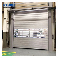 YUOU métal aérien dur matériel sécurité automatique en alliage d'aluminium spirale rapide volet roulant porte industrielle