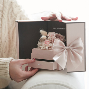 Prix approprié Top qualité roses conservées dans une boîte acrylique <span class=keywords><strong>pas</strong></span> <span class=keywords><strong>cher</strong></span> personnalisé fleur éternelle rose boîte à bijoux <span class=keywords><strong>fleurs</strong></span> conservées - Product Image 4