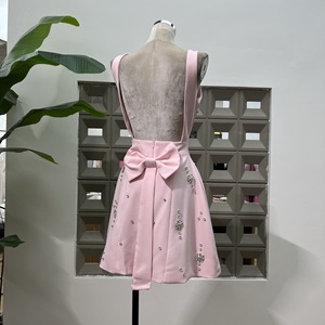 Vendita all'ingrosso di abbigliamento boutique di lusso leggero, nuovo stile estivo, abito <span class=keywords><strong>da</strong></span> <span class=keywords><strong>donna</strong></span> con scollo quadrato, schiena scoperta e fiocco a <span class=keywords><strong>farfalla</strong></span>. - Product Image 6