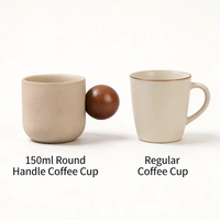 Tasses à expresso en céramique faites à la main, style japonais, utilisables à chaud ou à froid, lavables au lave-vaisselle, pour café, thé, latte