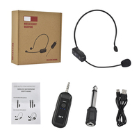 Microphone-Casque Sans Fil 2.4G avec Amplification Audio pour Haut-Parleur Bluetooth, Conférences d'Enseignants et Spectacles Scéniques