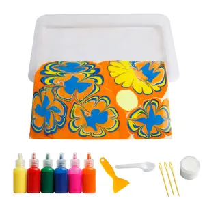 Marbling Paint Crafts Kit for Kids - Water Marbling kit Water Art Paint Set, Arts and Crafts for Girls & Boys Ages 6-12