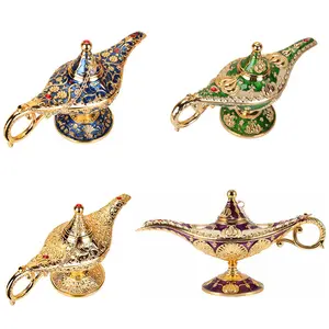 Lampe de souhait en Aladin et pot à vin en alliage de Zinc, plusieurs couleurs, ornements artisanaux, modèle russe, idéal pour cadeau