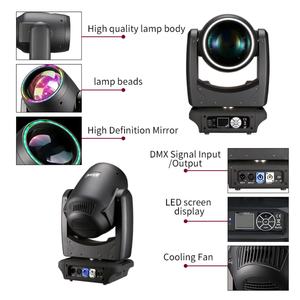 Foco Móvil LED de 300W con Halo RGBW, Luz de Cabeza Móvil LED para Bodas, Luces DJ - Product Image 3