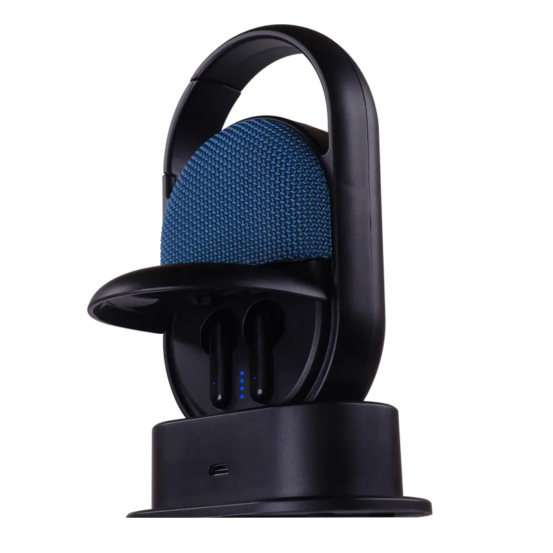 2022 Topsall Nieuwste Fabriek Prijs 2-In-1 Draadloze Speaker + Tws Oordopjes Met Type-C Opladen dock Touch Control Stem Assistent