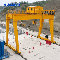 Nouvelle grue portique à double poutre de 30 tonnes de type VFD MG, norme européenne, pour le transport de marchandises en vrac en port