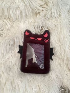 Porte-clés en peluche tendance avec ailes de diable, étui souple pour cartes <span class=keywords><strong>Polaroid</strong></span>, cartes d'identité et collection de cartes de fans - Product Image 5
