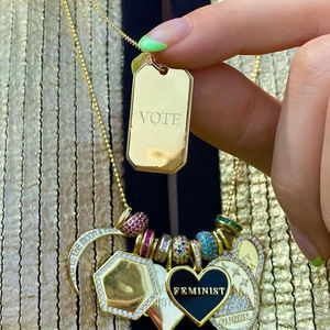 Collar <span class=keywords><strong>de</strong></span> Gargantilla al por Mayor Gemnel, Collares <span class=keywords><strong>de</strong></span> Oro Real, Joyería <span class=keywords><strong>de</strong></span> Plata 925 con Colgante <span class=keywords><strong>de</strong></span> Moneda del Castillo <span class=keywords><strong>de</strong></span> la <span class=keywords><strong>Reina</strong></span> - Product Image 4