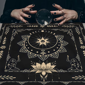 Tela de altar místico para Luna <span class=keywords><strong>Tarot</strong></span> bruja adivinación astrología juegos de mesa oráculo tarjeta Mat 1 pieza mantel de papel decoración de extensión - Product Image 5