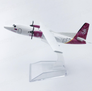 Modelo de Avión de Metal Fundido a Presión HUNNU AIR <span class=keywords><strong>FOKKER</strong></span> <span class=keywords><strong>50</strong></span>, Escala 1/400, 16 cm, Moderno, Unisex, para Regalo de Aerolínea - Product Image 3
