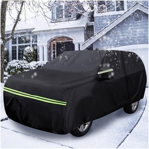Housses de voiture imperméables pour Mercedes-Benz <span class=keywords><strong>GLB</strong></span> 2019-2025 avec fermeture éclair et bandes coupe-vent pour la protection contre la neige, la pluie et la poussière - Product Image 6