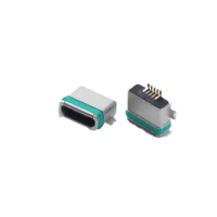 Conector Macho Micro USB Tipo-C FOXECO, 24 Pines, Contactos de Cobre, 50V 0.5A, Certificado ISO9001/CE/ROHS/REACH, Soldadura 2505 para