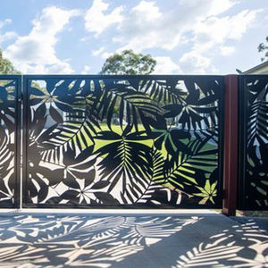 Paneles Decorativos de Acero con Bajo Contenido de Carbono, Corte Láser, Modernos, Resistentes a la Corrosión, Ecológicos, Sistema de Cercas, Puerta, Muro Perimetral de Aluminio - Product Image 2