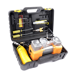 ปั๊มลมไฟฟ้าปั๊มลมไฟฟ้าแบบพกพา12/24V,เครื่องอัดอากาศสำหรับรถ Suv รถบรรทุกรองรับงานหนักขนาด30มม. - Product Image 1