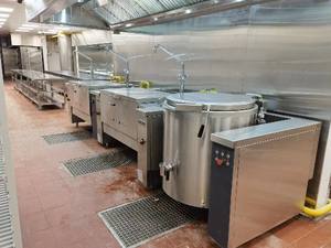 Kommerzieller elektrischer Suppen kessel aus rostfreiem Stahl, der Kochtopf für industrielle Koch geräte der Restaurant kantine kippt - Product Image 3