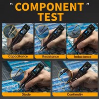 FNIRSI LCR-ST1 Mini Pinza Inteligente LCR, Probador SMD ESR, Herramienta de Medición de Resistencia, Capacitancia, Inductancia, Continuidad y Diodos