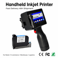 Imprimante jet d'encre portable intelligente 25,4 mm, machine de codage TIJ légère pour bouchons de bouteilles de boissons et emballages d'aliments surgelés