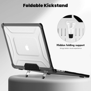 Nouveau design style anti-doigt avec couvercle de support pour <span class=keywords><strong>macbook</strong></span> air m2 <span class=keywords><strong>2022</strong></span> étui transparent <span class=keywords><strong>apple</strong></span> <span class=keywords><strong>macbook</strong></span> air m2 13.6 étui pour ordinateur portable - Product Image 3