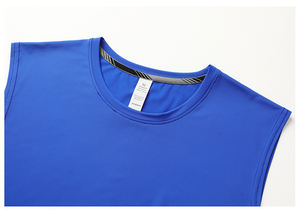 Débardeur de course d'été pour homme, séchage rapide, respirant, anti-boulochage, décontracté, ample, hauts d'entraînement de fitness 100% - Product Image 2