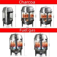 Four à rôtir chinois semi-automatique pour poisson poulet canard et oie nouvel état avec composant moteur à noyau poêle à gaz et charbon de bois
