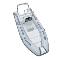 Modèle populaire de bateau pneumatique semi-rigide de 480 cm (16 pieds) avec cabine sport et moteur hors-bord