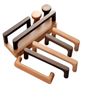 Perillas y Tiradores de Madera para Gabinetes con Diseño Moderno, Ligeros y Hechos a Mano para Gabinetes de Cocina y Muebles, Uso Interior/Exterior - Product Image 1