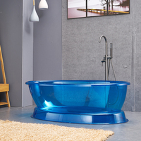 Baignoire fabriquée en usine confortable, baignoire en polycarbonate transparent de 1.5 m de long