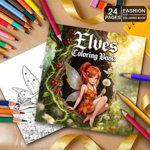 Cuaderno de Colorear Personalizado, Cuaderno de Dibujo con Animales Adorables, Libro de Arte para Niños, Alivio del Estrés, Material Escolar, Venta al Por Mayor, OEM, ODM - Product Image 1