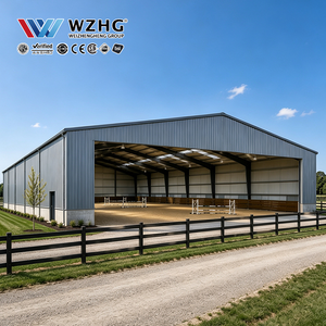 Structure en acier préfabriquée pour manège d'équitation et programmes de saut d'obstacles, avec coordination d'ingénierie SAP2000 PKPM - Product Image 1