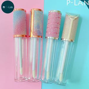 P-Lan Brand Stok 10 Buah Tabung Lip Gloss Custom Perak Rose Gold 6ml Bling Glitter <span class=keywords><strong>Pink</strong></span> Rainbow Diamond Lip Gloss <span class=keywords><strong>Tube</strong></span> - Product Image 6