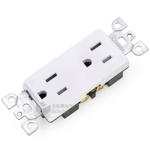 UL 2極3線式15A 125V装飾用コンセント（壁プレート付き、耐タンパー性、住宅用） - Product Image 4