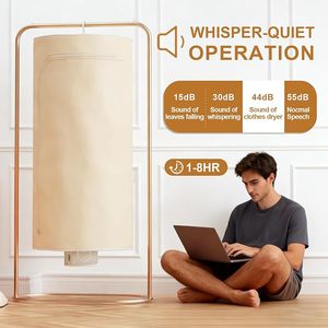 Nouveau sèche-linge portable multifonction 3-<span class=keywords><strong>en</strong></span>-1, machine à sécher les vêtements avec minuterie, séche-chaussures et chauffage d'air avec télécommande - Product Image 3