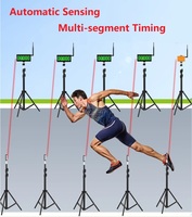 Chronomètre électronique GANXIN pour la course à pied, capteur laser de mesure de la vitesse, chronomètre de course sur piste avec valise portable