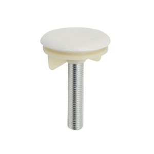 Bonde de vidange escamotable robuste en acier inoxydable chromé de 50 mm avec crépine pour lavabos et éviers de salle de bain - Product Image 1