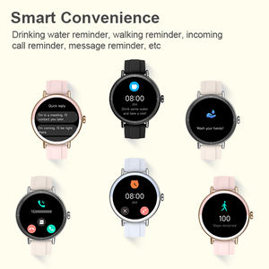 Montre connectée avec écran TFT, bracelet <span class=keywords><strong>en</strong></span> gel de silice, fonction d'appel Bluetooth, suivi de santé 24h/24, moniteur de pression <span class=keywords><strong>en</strong></span> alliage de zinc - Product Image 5