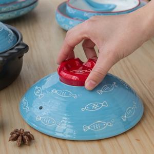 Casseroles avec couvercle, 1 pièce, marmite chauffante à aliments, en céramique, étanche au <span class=keywords><strong>feu</strong></span>, pour la soupe, vente en gros - Product Image 5