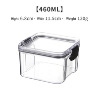Boîtes en plastique scellées avec couvercle transparent et différentes capacités, récipient alimentaire en PET pour le stockage en cuisine