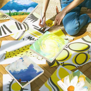 Customizable <strong>Unfinished</strong> <strong>Wooden</strong> Painting <strong>Panels</strong> Natural <strong>Wooden</strong> Tray DIY <strong>Wall</strong> Art - Product Image 3