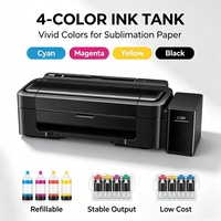 Imprimante jet d'encre 4 couleurs format A4 L130 pour encres pigmentées de sublimation – Nouveaux composants de machine – Vente chaude pour les industries de détail