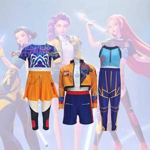 Ensemble de costumes de performance pour filles, style K-Pop, pour Halloween, inspiré des films et séries TV, en polyester, en stock, vente en gros - Product Image 1