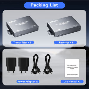 ตัวขยายสัญญาณ SYONG <span class=keywords><strong>4K</strong></span> <span class=keywords><strong>60Hz</strong></span> <span class=keywords><strong>HDMI</strong></span> KVM USB แบบไม่มีดีเลย์ ระยะ 120 เมตร (394 ฟุต) ผ่านสาย Cat5e/6, พอร์ต USB 2.0 จำนวน 2 พอร์ต, รองรับความละเอียด 1080P120Hz, แบบเสียบใช้งานได้ทันที - Product Image 6