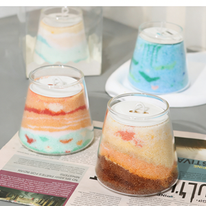 Kit de fabrication de bougies LANJO personnalisé avec sable coloré et cire pour la création artisanale de bougies - Product Image 1