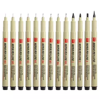 Ensemble de stylos marqueurs d'art à pointe fine non effaçable à l'encre noire pour la peinture artistique, vente chaude 2023
