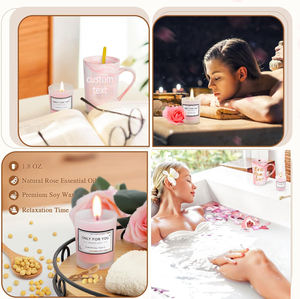 Set de Regalos Lunare Personalizado en Rosa para <span class=keywords><strong>Cumpleaños</strong></span> Número <span class=keywords><strong>30</strong></span> para <span class=keywords><strong>Mujer</strong></span> con Velas Taza de Café Bombas de Baño y Artículos de Cuidado Personal - Product Image 3