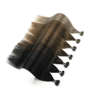 Luxury Russian Virgin Remy Nano Tip Hair <b>Extensions</b> 20 inch Double Drawn Cuticle Aligned Pre-Bonded Orange Red Human Hair - Product Image 4