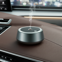 Diffuseur d'arômes intelligent sans eau pour voiture, multifonction, 5 modes, diffuseur de parfum en alliage d'aluminium avec fonction marche-arrêt