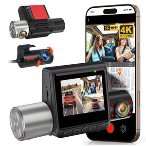 Caméra de tableau de bord 4K 2 pouces 3 caméras Caméra de tableau de bord à capteur G avec vision nocturne Wifi Boîte noire de voiture DVR 3ch pour caméra de tableau de bord avant et arrière 4K - Product Image 1