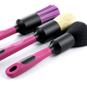 CB-PRO006 Brosse de detailing automobile ergonomique antidérapante, poils de couleur audacieuse et élégante, longueur de 10,8 ou 7,1 pouces - Product Image 2