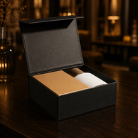 Boîte cadeau rigide personnalisée avec fermeture magnétique, en carton, doublure en mousse, impression quadricolore pour coffret de livres ou de café